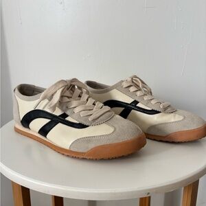 Call It Spring Cream and Black Sneakers